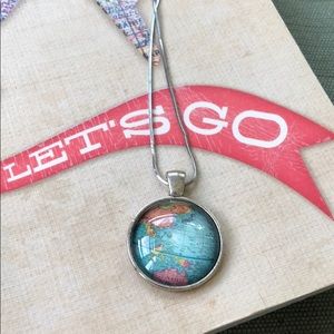 Map Bubble Pendent Necklace